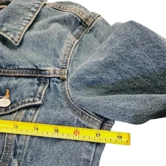 Hudson Classic Fitted Trucker Denim Jacket Size S/M - Picture 9 of 11